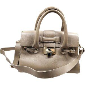 (L4) Jimmy Choo Crossbody Bag Brown Leather